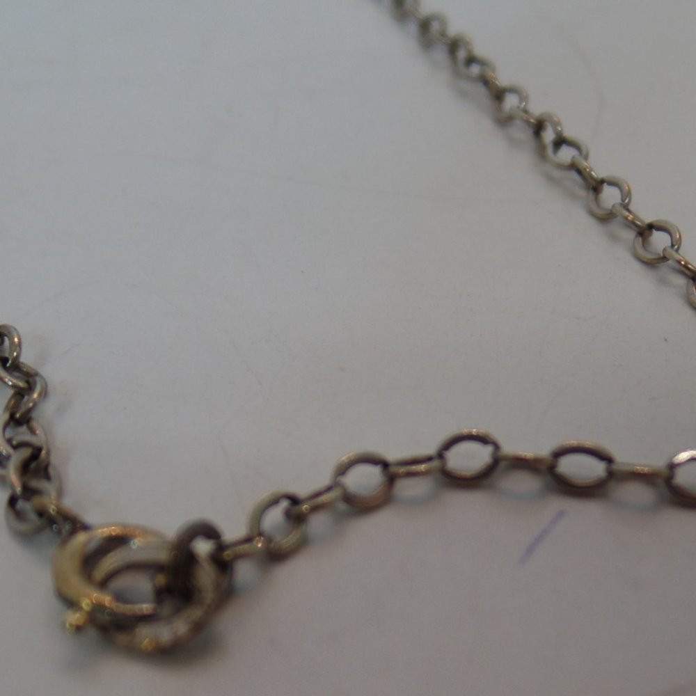 VINTAGE PREMIER DESIGNS *MIRA* SILVER & GOLD-PLATED NECKLACE EXTENDER/SLIDE 22" - Picture 10 of 15